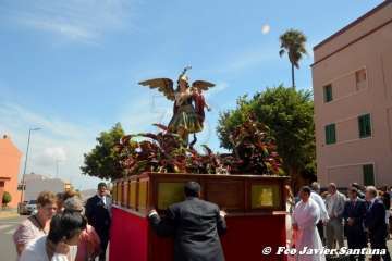 Telde rinde pleitesía a San Miguel en Valsequillo (Foto Francisco Javier Santana y TA)